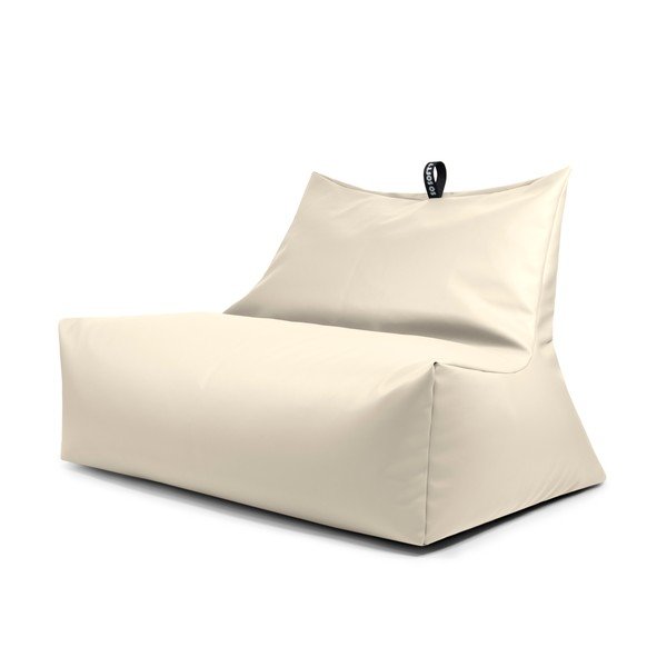 Puof a sacco beige con rivestimento in finta pelle Icy Sofa – So Soft?