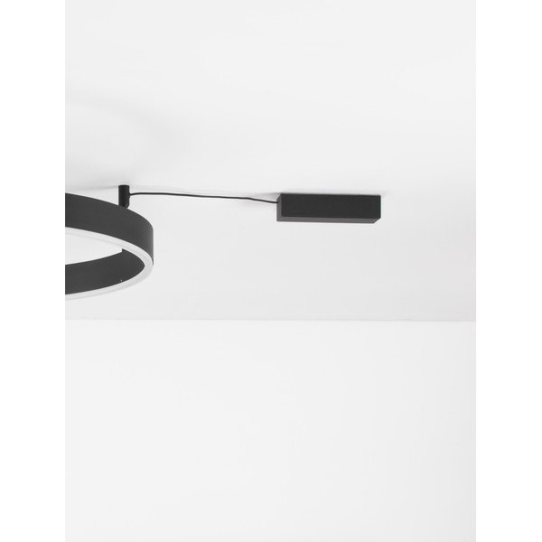 Plafoniera LED nera opaca in alluminio con intensità regolabile Motif – Nova Luce-image-3