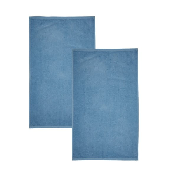 Set di asciugamani con asciugatura rapida e tipo terry blu in cotone 2 pz 90x140 cm Quick Dry – Catherine Lansfield