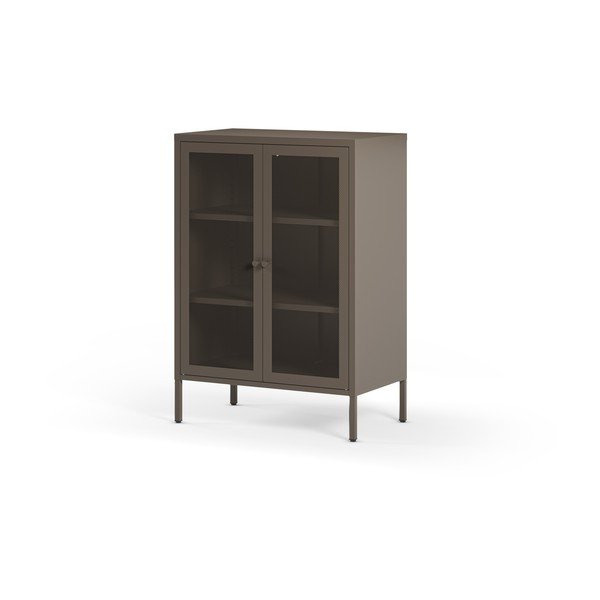 Armadietto grigio in metallo 70x100x40 cm Fayna – Marckeric-image-3