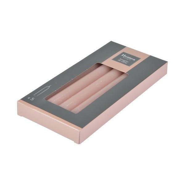 Candele in set da 5 pezzi tempo di combustione 7 h Essential - Homéa-image-1