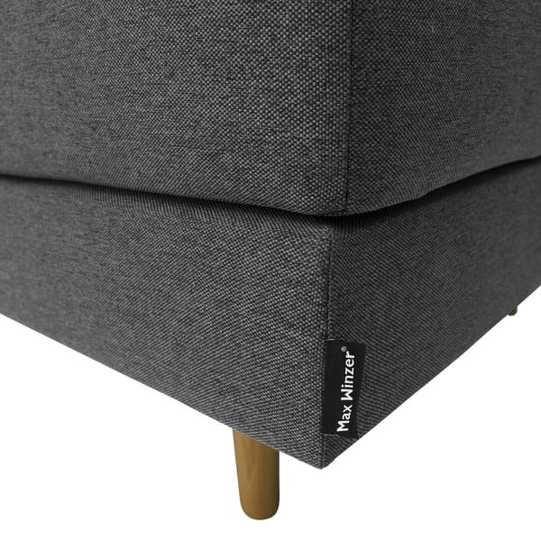 Lettino reclinabile antracite, angolo destro Ivo - Max Winzer-image-1