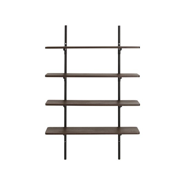 Mensola marrone in metallo con ripiani multipli 100 cm Gilda – Ellos Home-image-3
