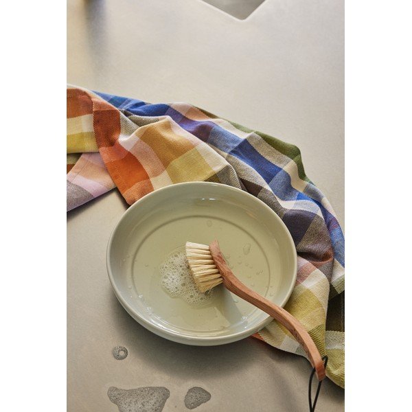 Piatto fondo color crema in gres ø 23 cm Amare - Hübsch-image-3