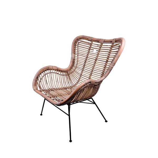 Poltrona da esterno di colore naturale in rattan Rattan – Ego Dekor-image-3