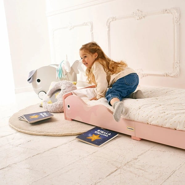 Letto rosa per bambini 70x140 cm Whale - Rocket Baby-image-3