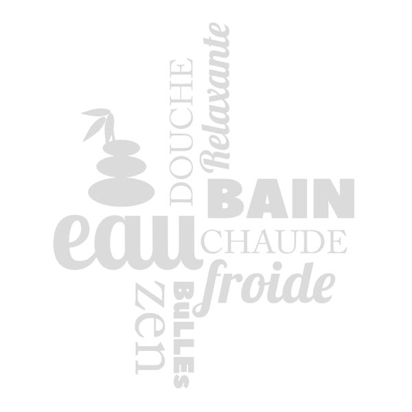 Adesivo doccia impermeabile Zen, 55 x 65 cm - Ambiance-image-1
