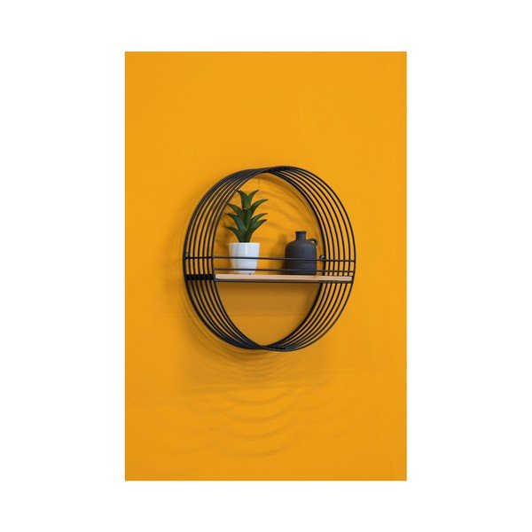Mensola a muro nera Round - Leitmotiv-image-2