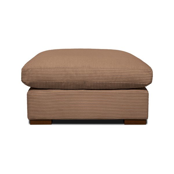 Sgabello in velluto a coste marrone chiaro Comfy - Scandic
