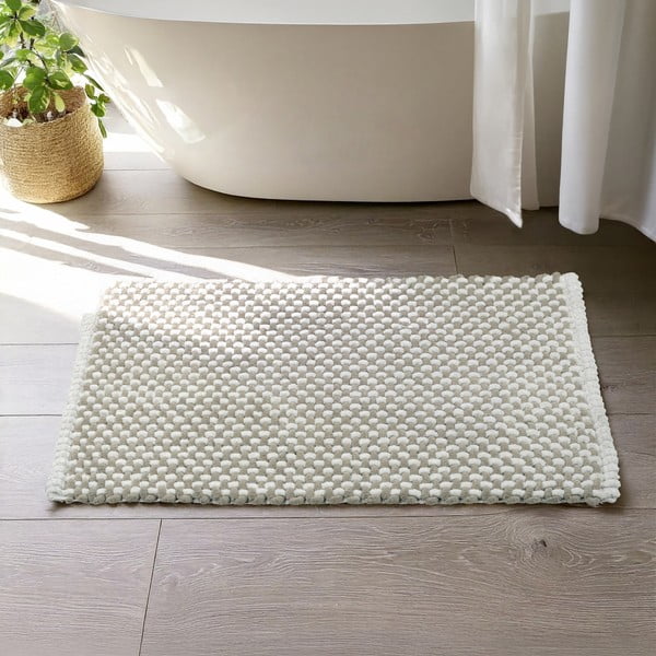 Tappetino per il bagno beige in tessuto 50x80 cm Covelo – Wenko-image-1