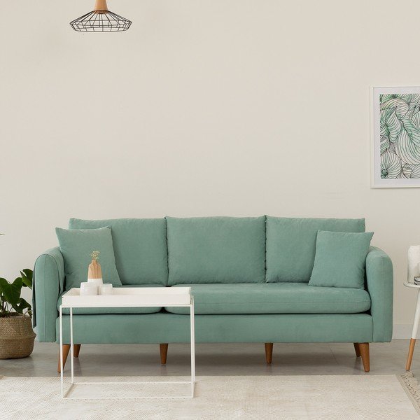Divano azzurro 215 cm Sofia - Balcab Home-image-1