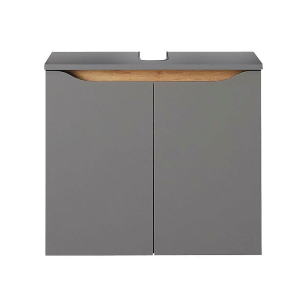 Mobile sospeso grigio sotto il lavabo 60x53 cm Set 357 - Pelipal