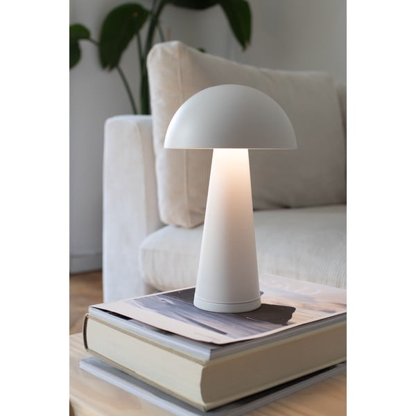 Lampada da tavolo a LED bianca (altezza 26,5 cm) Fungi - Markslöjd-image-3