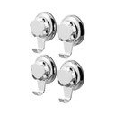 Set di ganci senza foratura argentati in plastica 4 pz Bestlock – Compactor