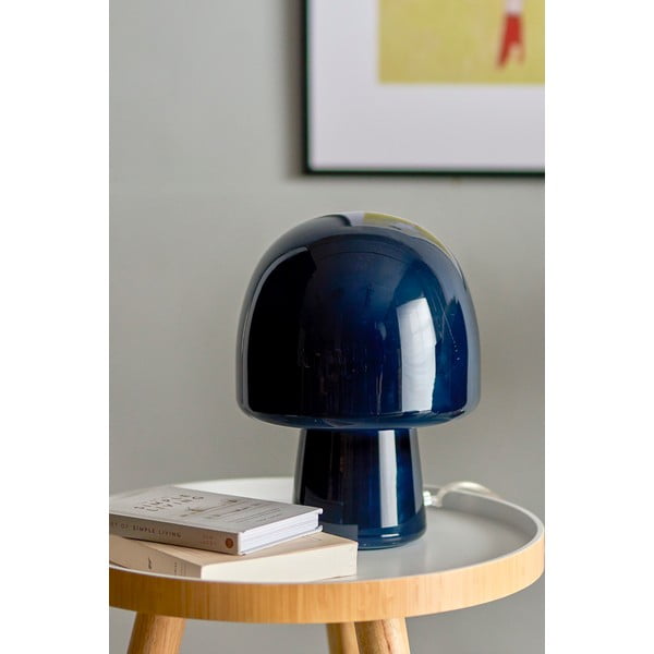 Lampada da tavolo blu scuro con paralume in vetro (altezza 26,5 cm) Paddy - Bloomingville-image-2