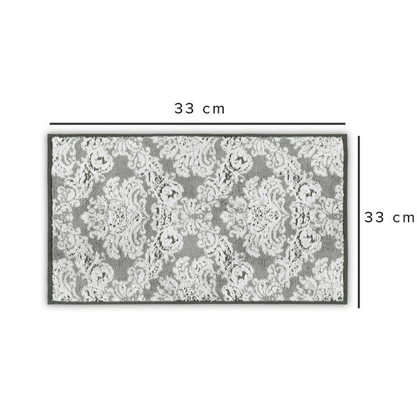 Asciugamano in cotone grigio 33x33 cm Damask - Foutastic-image-2