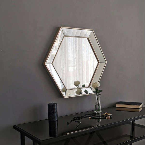 Specchio da parete con cornice in oro decor Hall - Neostill-image-3