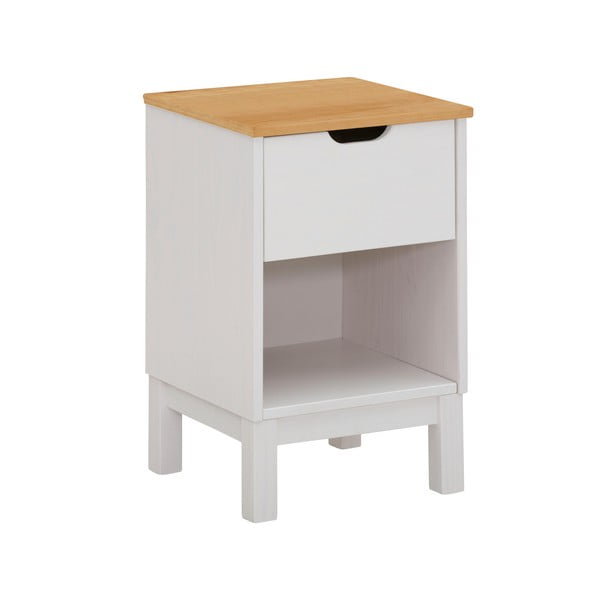 Comodino bianco e marrone Post Nako - Støraa-image-2
