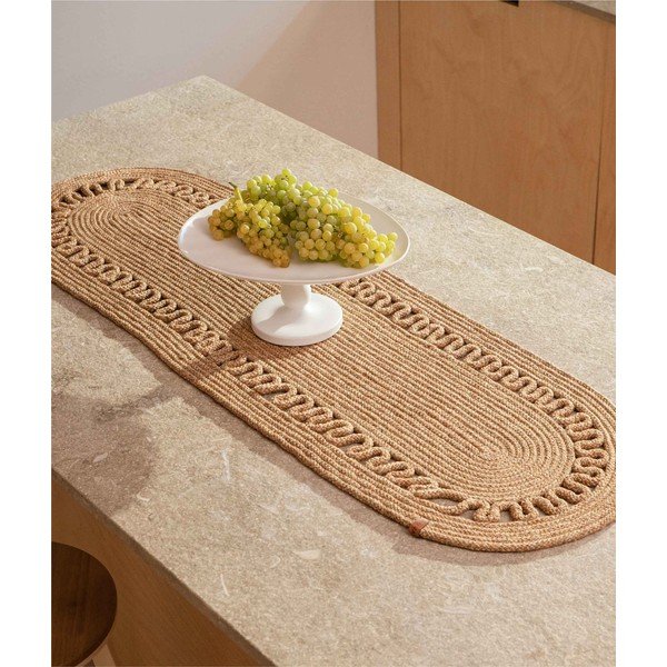 Runner da tavola in iuta 37x136 cm Cesta - Oyo Concept-image-1