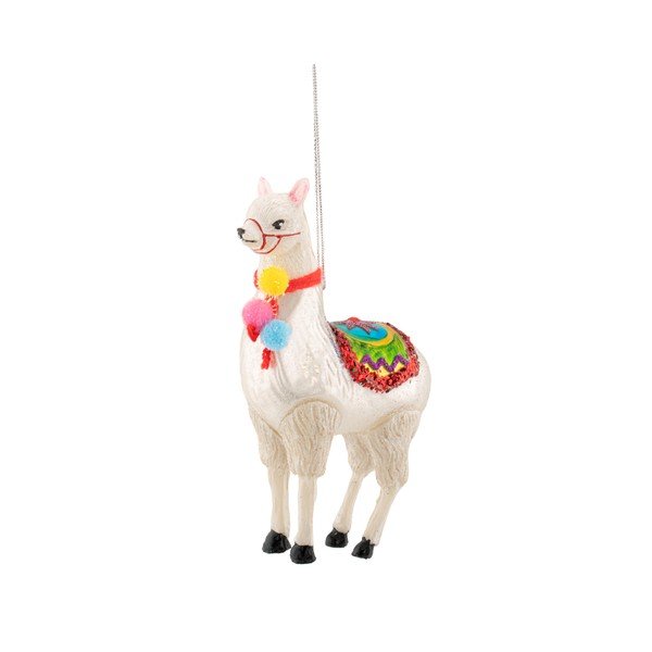 Decorazione per albero di natale in vetro 9 cm Llama – Sass & Belle