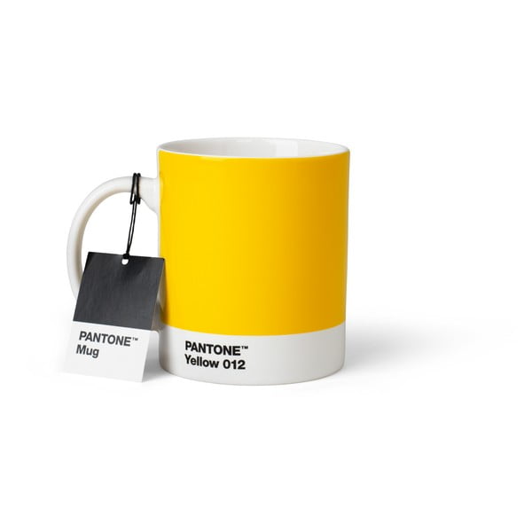 Tazza in ceramica gialla 375 ml Yellow 012 - Pantone-image-1