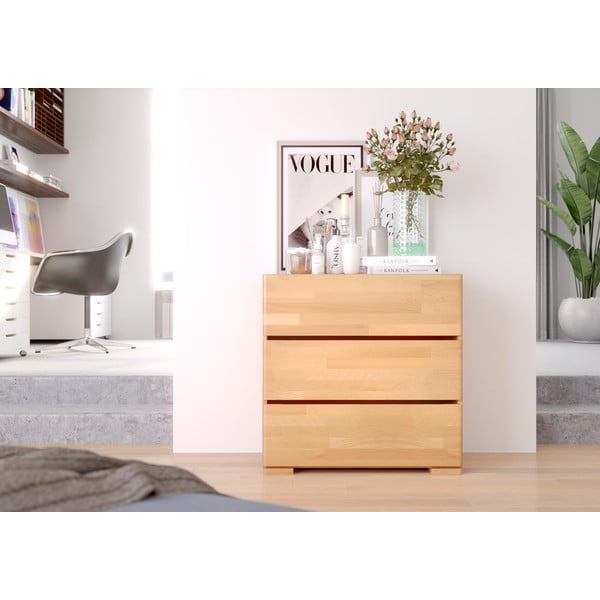 Cassettiera in faggio , 80 x 81 cm Sandemo - Skandica-image-1