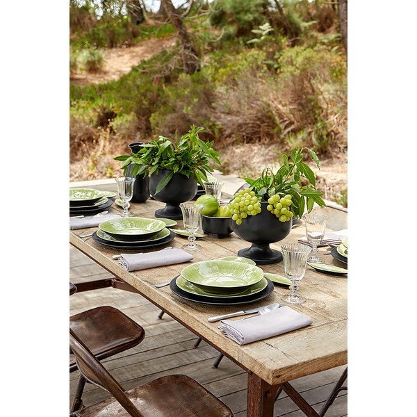 Piatto fondo in gres verde chiaro , ⌀ 25 cm Riviera - Costa Nova-image-1