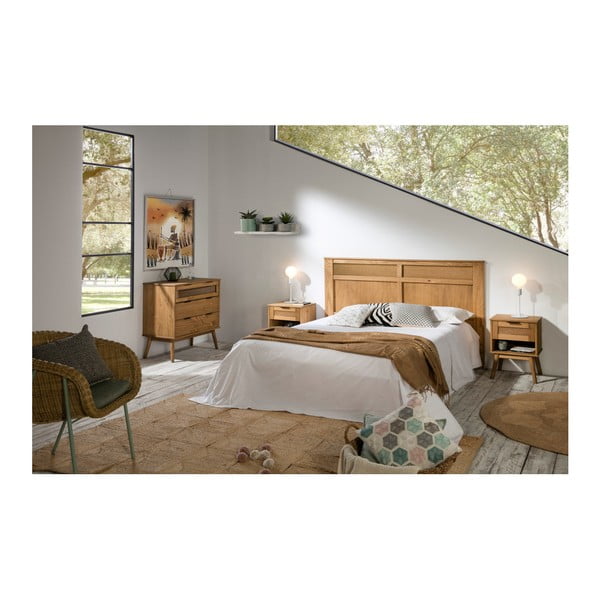 Comodino in legno di pino marrone Asmara - Marckeric-image-1