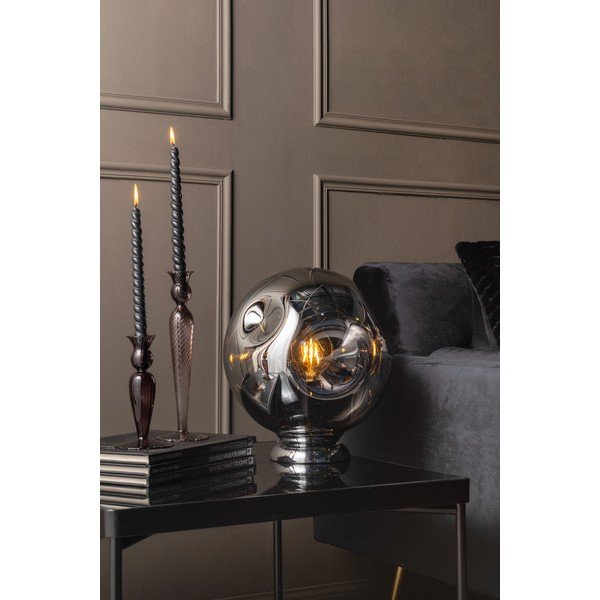 Candeliere in vetro grigio, altezza 17 cm Swirl - PT LIVING-image-1