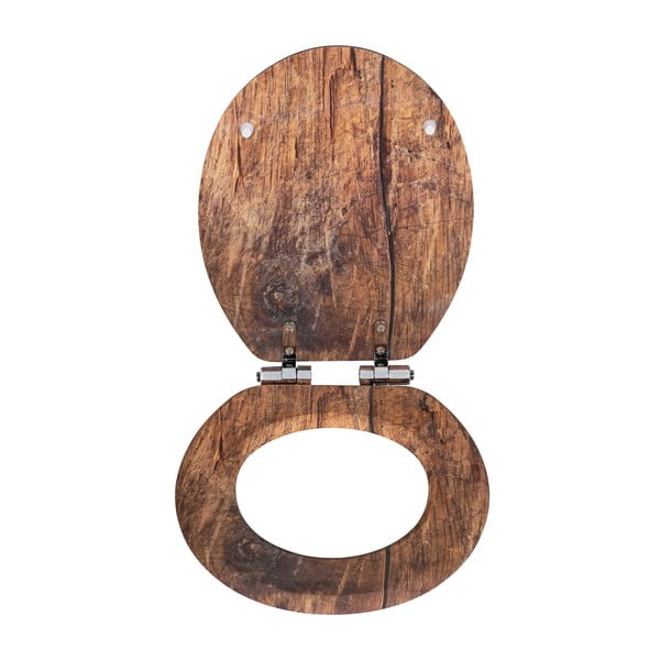 Sedile per WC con chiusura automatica 37 x 43 cm Rustic - Wenko-image-2