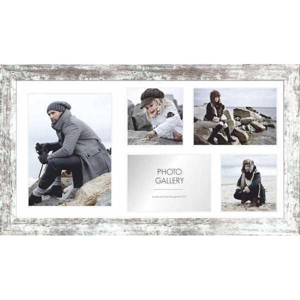 Cornice grigia e bianca per 5 foto , 51 x 27 cm Narvik - Styler