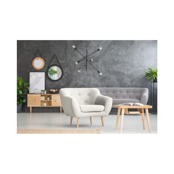 Poltrona crema con gambe leggere Sicile - Mazzini Sofas-image-4