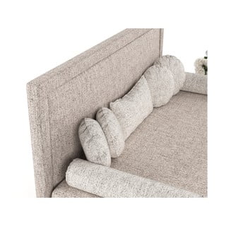 Letto singolo imbottito marrone chiaro 80x200 cm Scala - Maison de Rêve