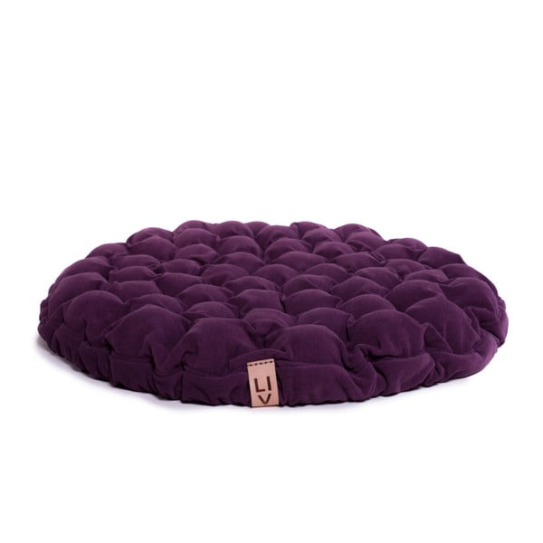 Cuscino di seduta viola con sfere massaggianti, Ø 65 cm Bloom - Linda Vrňáková