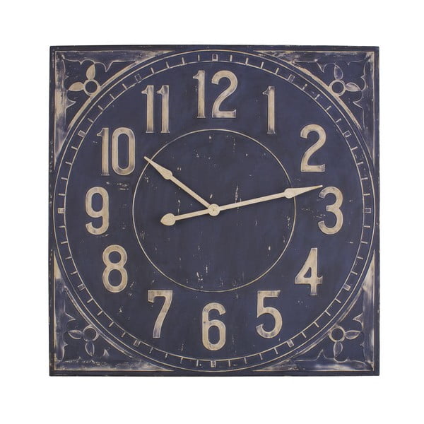 Orologio da parete blu Industrielle 99 x 99 cm - Antic Line