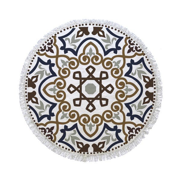 Kruhová plážová osuška La Chanta Zandol Round Beach Towel, ⌀ 1,5 m