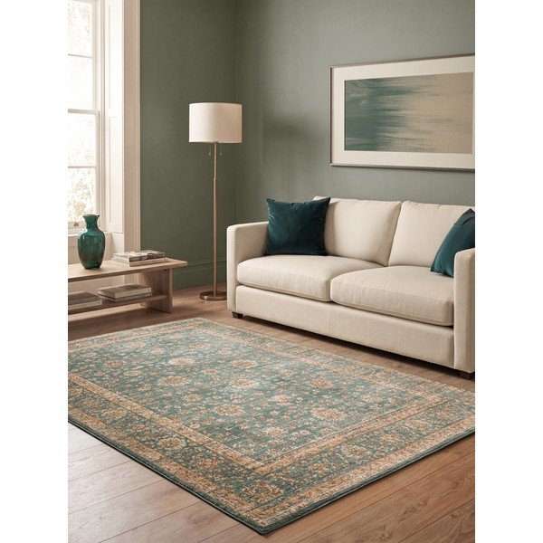 Tappeto color petrolio 240x340 cm Raja – Asiatic Carpets-image-1