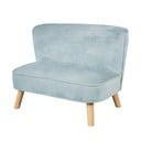 Divano per bambini in velluto azzurro 70 cm Lil Sofa - Roba