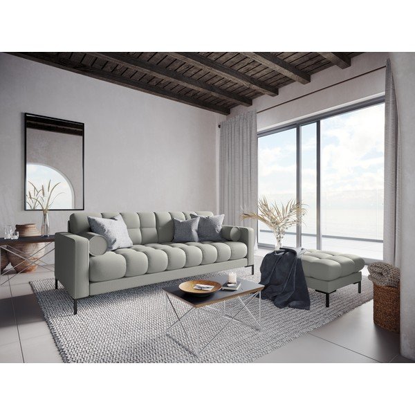 Poggiapiedi grigio chiaro , 60 cm Bali - Cosmopolitan Design-image-4