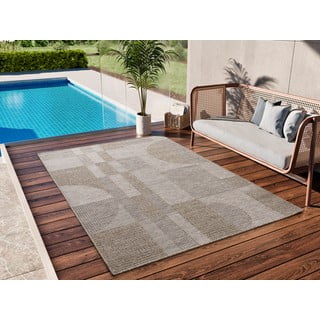 Tappeto beige per esterni 126x190 cm Oria - Universal