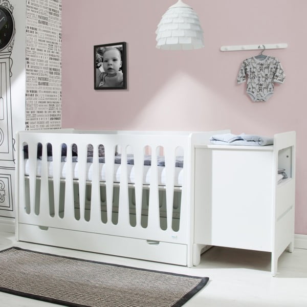 Cassetto universale bianco per letto , 70 x 140 cm Basic - Pinio-image-2