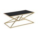 Tavolo da conferenza con piano in vetro nero , 110 x 60 cm Piramid - Mauro Ferretti