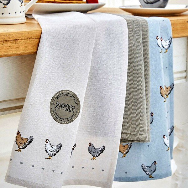 Set di strofinacci con guanto da forno e copriteiera Farmers Kitchen - Cooksmart ®-image-3