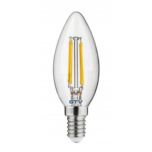 Lampadina con filamenti con luce bianca calda e presa E14, 4 W – GTV