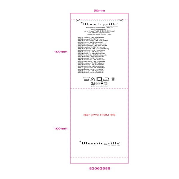 Coperta blu 130x160 cm Nevine - Bloomingville-image-4