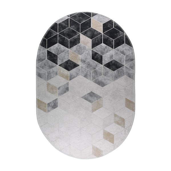 Tappeto lavabile bianco-grigio 160x230 cm - Vitaus