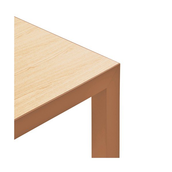 Tavolo da pranzo con piano in rovere massiccio 75x180 cm Alma – Teulat-image-4