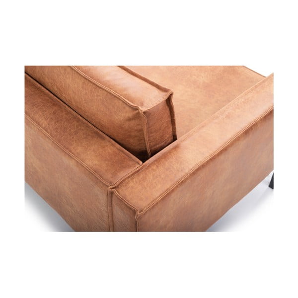 Poltrona in similpelle marrone Rate - Scandic-image-4