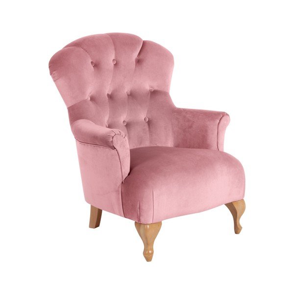 Poltrona rosa Camilla Velor - Max Winzer
