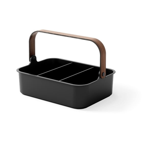 Organizer da bagno nero in plastica riciclata Bellwood - Umbra